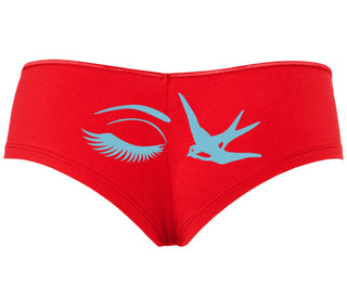 I Swallow - Eye Bird - Red Boyshort