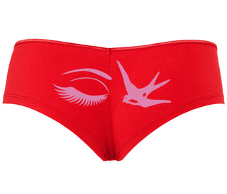 I Swallow - Eye Bird - Red Boyshort