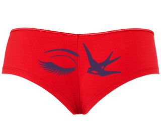 I Swallow - Eye Bird - Red Boyshort