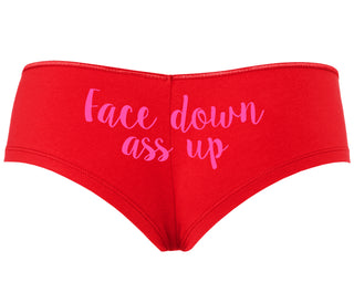 Face Down Ass Up - Red Boyshort