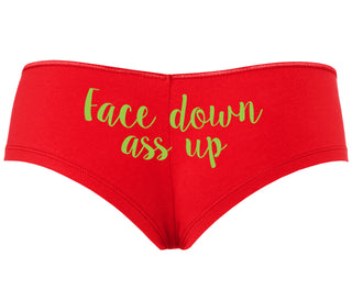 Face Down Ass Up - Red Boyshort