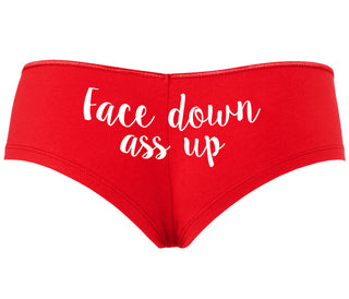 Face Down Ass Up - Red Boyshort