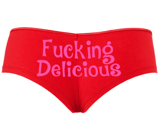 Fucking Delicious - Tasty - Red Boyshort
