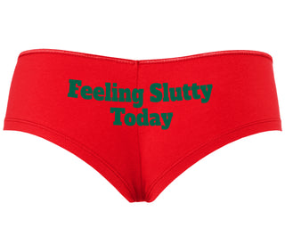 Feeling Slutty Today - Red Boyshort