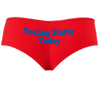 Feeling Slutty Today - Red Boyshort