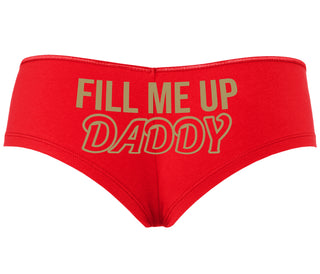 Fill Me Up Daddy - Red Boyshort