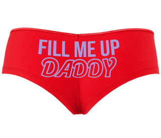 Fill Me Up Daddy - Red Boyshort