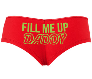 Fill Me Up Daddy - Red Boyshort