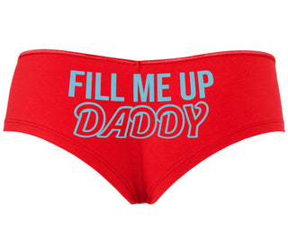 Fill Me Up Daddy - Red Boyshort