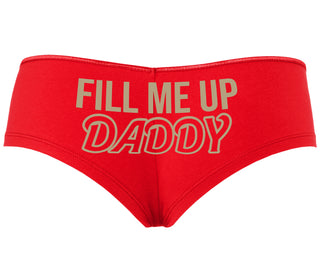 Fill Me Up Daddy - Red Boyshort