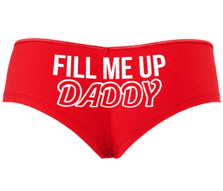 Fill Me Up Daddy - Red Boyshort