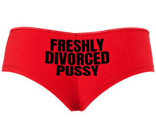 Freshly Divorced Pussy - Red Boyshort