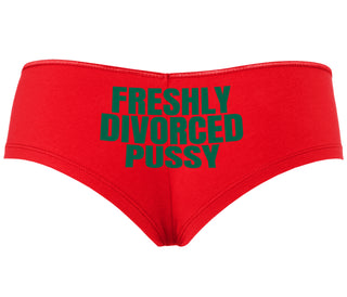 Freshly Divorced Pussy - Red Boyshort