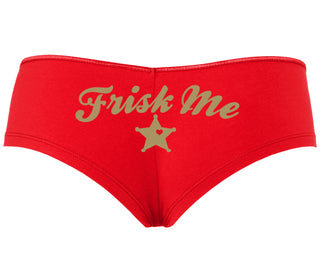 Frisk Me - Sherrif Badge - Red Boyshort