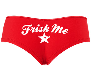 Frisk Me - Sherrif Badge - Red Boyshort