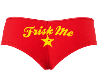 Frisk Me - Sherrif Badge - Red Boyshort