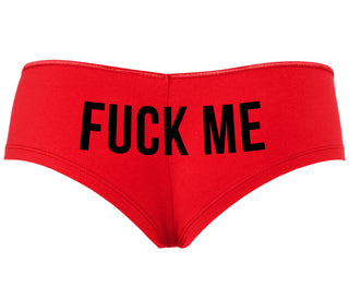 Fuck Me - Red Boyshort