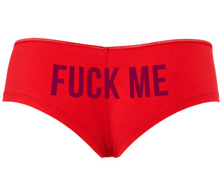 Fuck Me - Red Boyshort