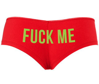 Fuck Me - Red Boyshort