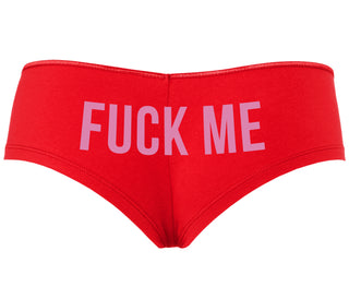 Fuck Me - Red Boyshort