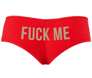 Fuck Me - Red Boyshort