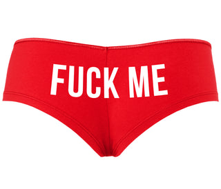 Fuck Me - Red Boyshort