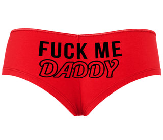 Fuck Me Daddy - Red Boyshort