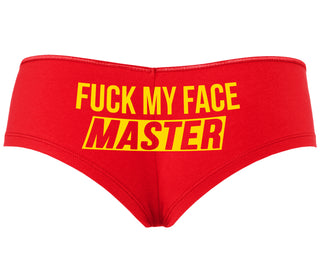 Fuck My Face Master - Red Boyshort