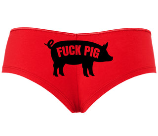 Fuck Pig - Red Boyshort
