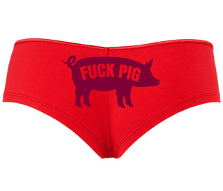 Fuck Pig - Red Boyshort