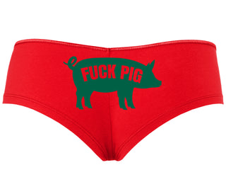 Fuck Pig - Red Boyshort