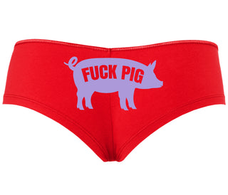 Fuck Pig - Red Boyshort