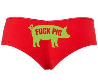 Fuck Pig - Red Boyshort