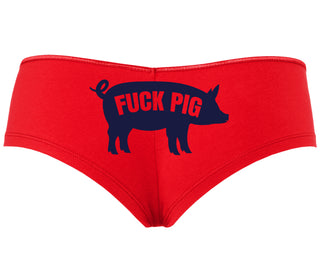 Fuck Pig - Red Boyshort