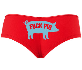 Fuck Pig - Red Boyshort