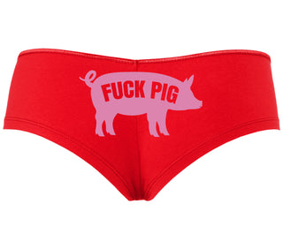 Fuck Pig - Red Boyshort