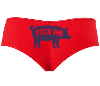 Fuck Pig - Red Boyshort
