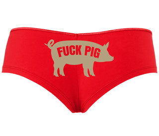 Fuck Pig - Red Boyshort