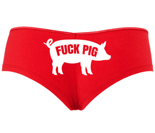 Fuck Pig - Red Boyshort