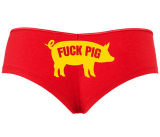 Fuck Pig - Red Boyshort