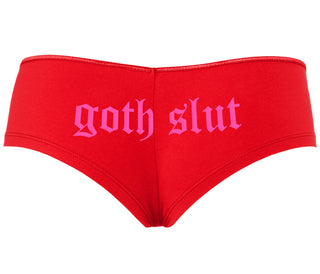 Goth Slut - Red Boyshort