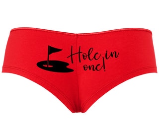 Hole In One - Funny Golf - Red Boyshort