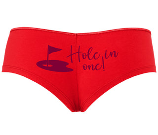 Hole In One - Funny Golf - Red Boyshort