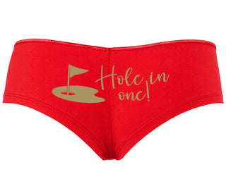 Hole In One - Funny Golf - Red Boyshort