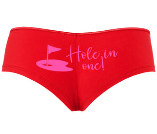 Hole In One - Funny Golf - Red Boyshort
