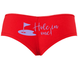 Hole In One - Funny Golf - Red Boyshort
