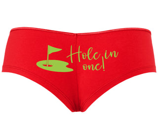 Hole In One - Funny Golf - Red Boyshort