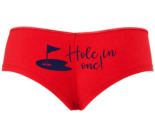 Hole In One - Funny Golf - Red Boyshort
