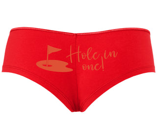 Hole In One - Funny Golf - Red Boyshort