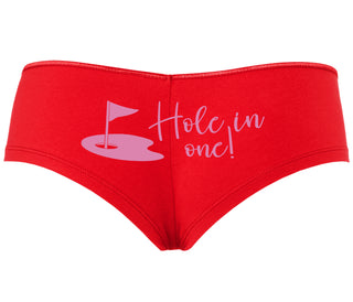 Hole In One - Funny Golf - Red Boyshort